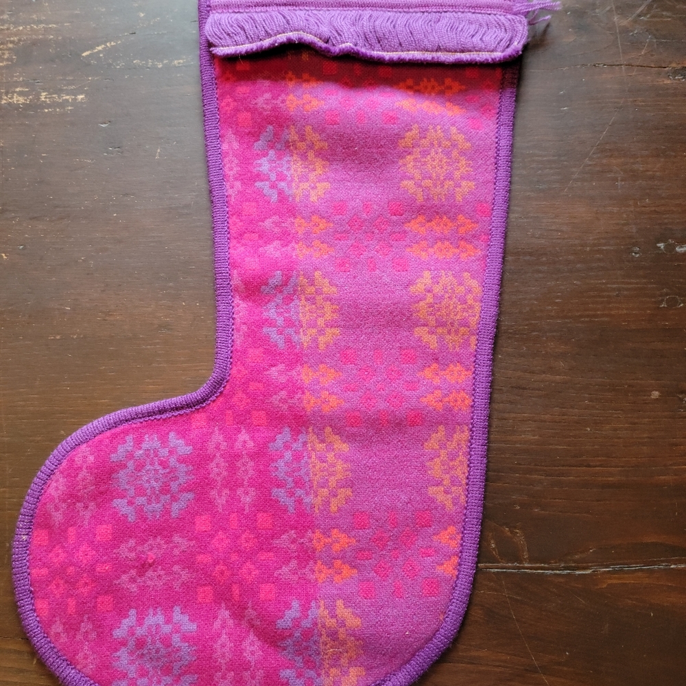Gorgeous Welsh Wool Christmas Stocking